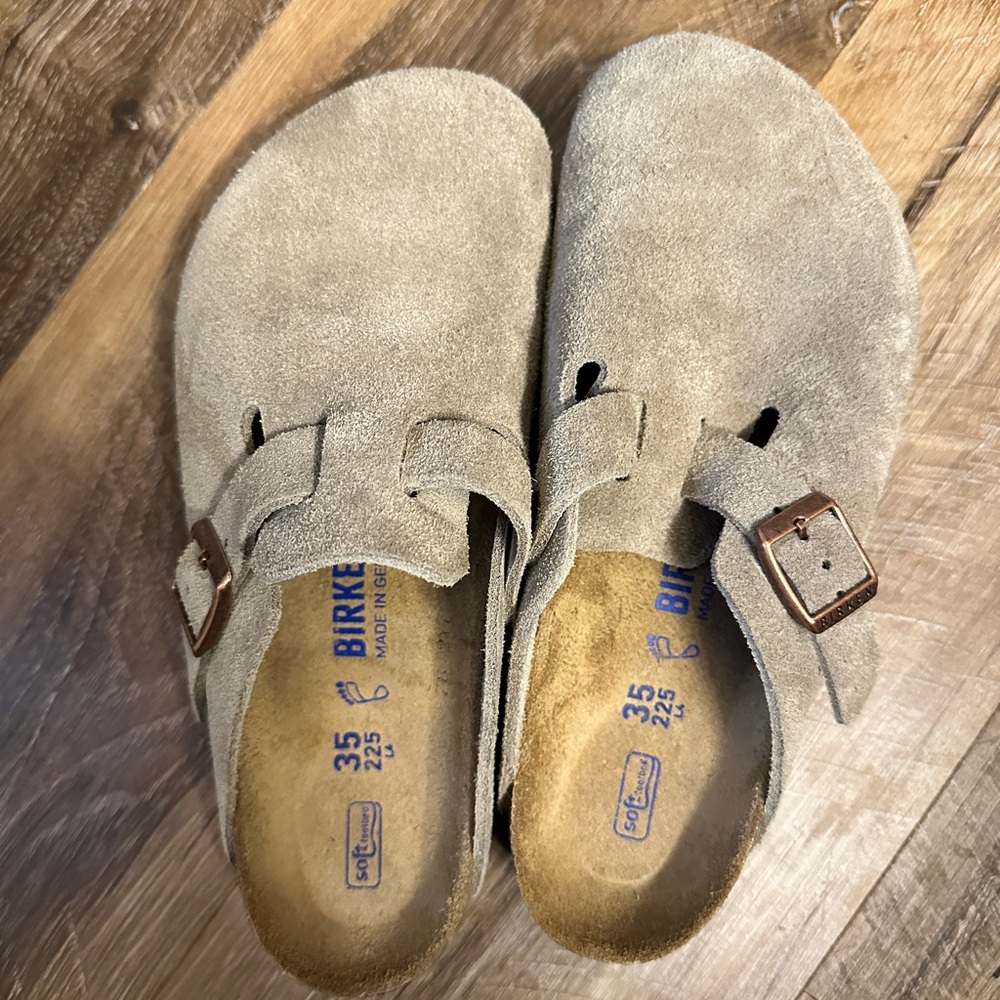 Birkenstock Boston Soft footbed Taupe